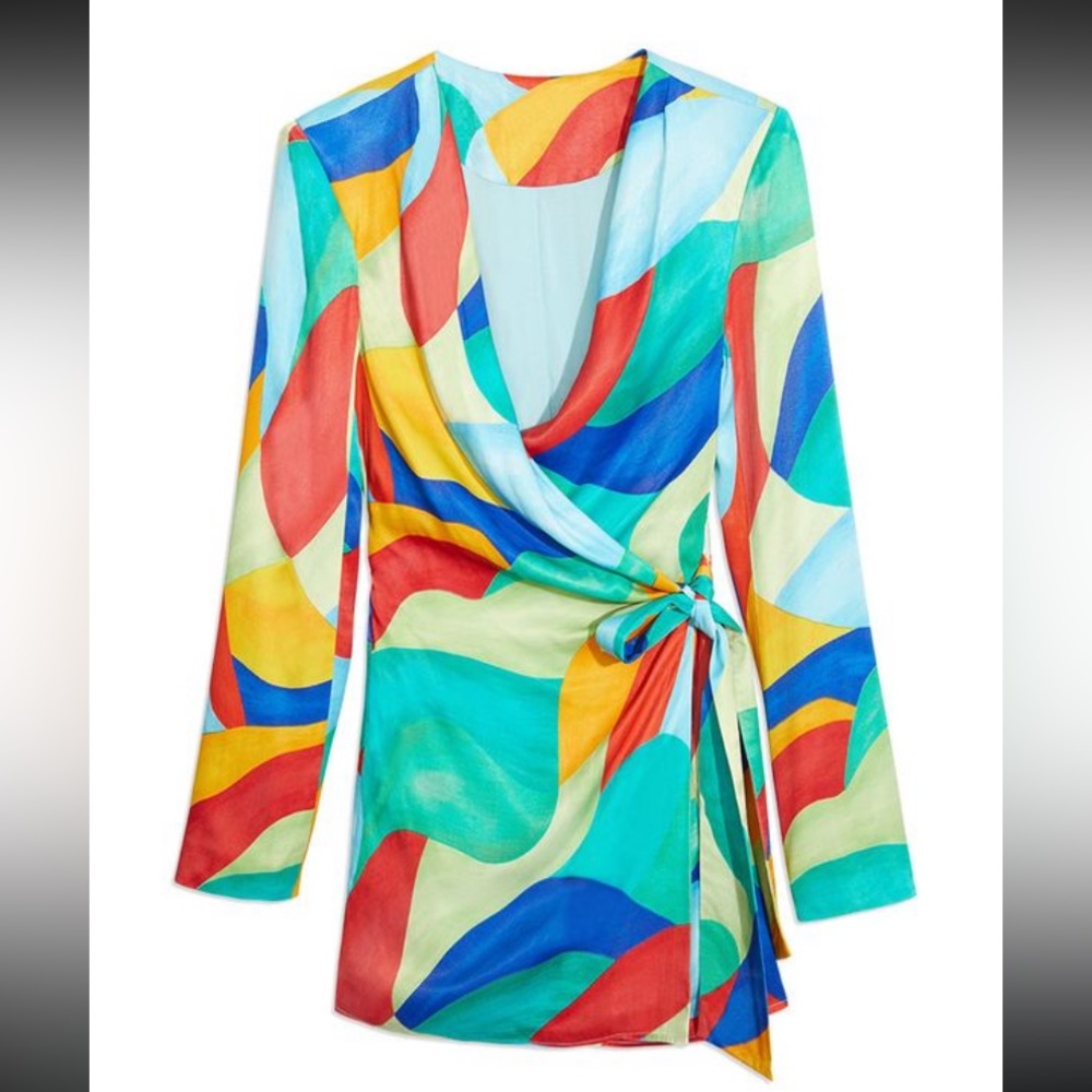 We wore what abstract mini dress